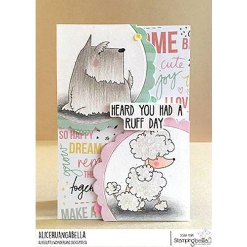 Simon Says Stamp! Stamping Bella Cling Stamp DOG Sentiment Set eb852