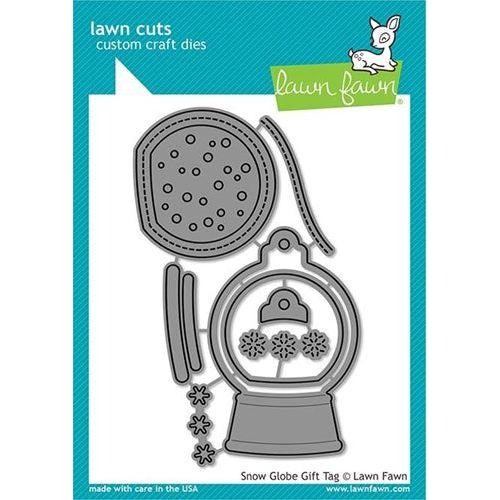 Simon Says Stamp! Lawn Fawn SNOW GLOBE GIFT TAG Custom Craft Dies LF2056