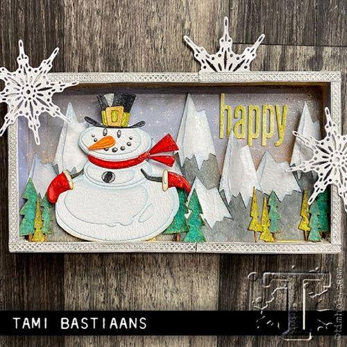 Simon Says Stamp! Tim Holtz Sizzix MR. SNOWMAN Colorize Thinlits Dies 664230