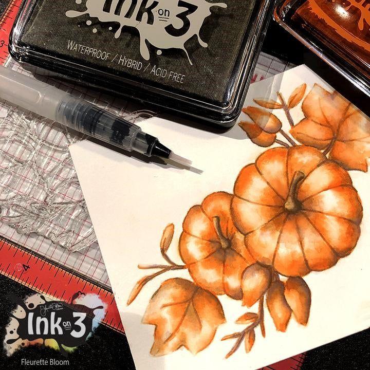 Inkon3 ATELIER MARIGOLD ORANGE Fusion Ink Pad 04049 pumpkins