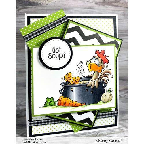 Simon Says Stamp! Whimsy Stamps GET WELL Clear Stamps DP1033