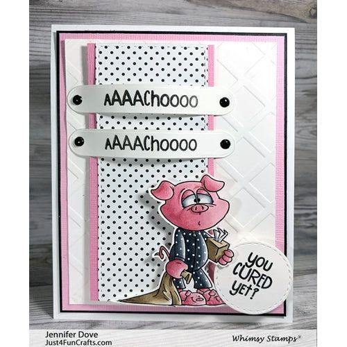 Simon Says Stamp! Whimsy Stamps GET WELL Clear Stamps DP1033