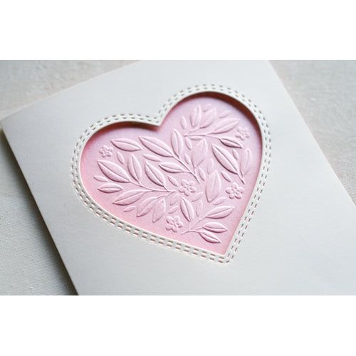Kwan Crafts Heart Plastic Embossing Folders for Card Making Scrapbooking  and