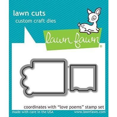 Simon Says Stamp! Lawn Fawn LOVE POEMS Die Cuts LF2168*