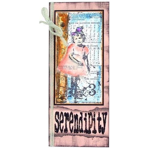 Simon Says Stamp! Tim Holtz Cling Rubber ATC Stamp TATTERED SPARROW Bird COM031