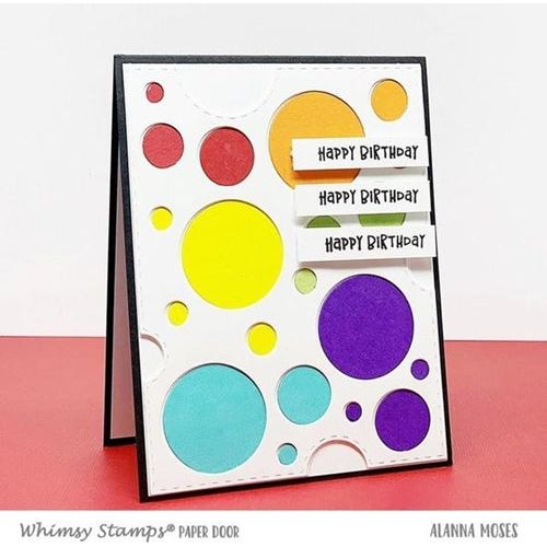 Simon Says Stamp! Whimsy Stamps SWISS DOTS A2 Die WSD438