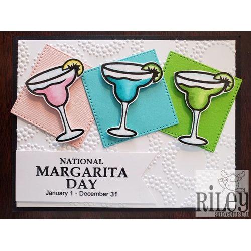 Simon Says Stamp! Riley And Company Funny Bones NATIONAL MARGARITA DAY Cling Rubber Stamp RWD 785