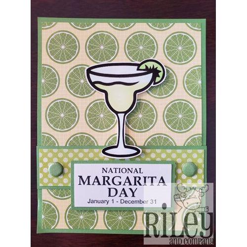 Simon Says Stamp! Riley And Company Funny Bones NATIONAL MARGARITA DAY Cling Rubber Stamp RWD 785