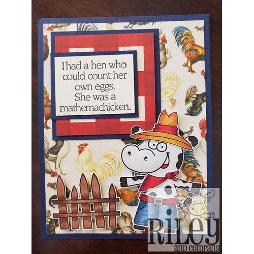 Simon Says Stamp! Riley And Company Funny Bones MATHEMACHICKEN Cling Rubber Stamp RWD 775