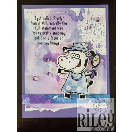 Simon Says Stamp! Riley And Company Funny Bones PRETTY ANNOYING Cling Rubber Stamp RWD 782