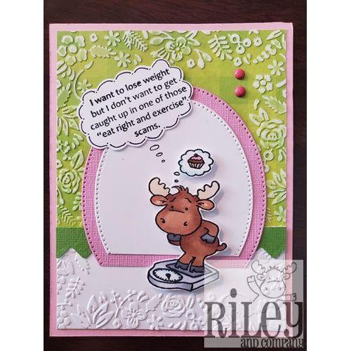 Simon Says Stamp! Riley And Company Funny Bones EAT RIGHT SCAMS Cling Rubber Stamp RWD 767