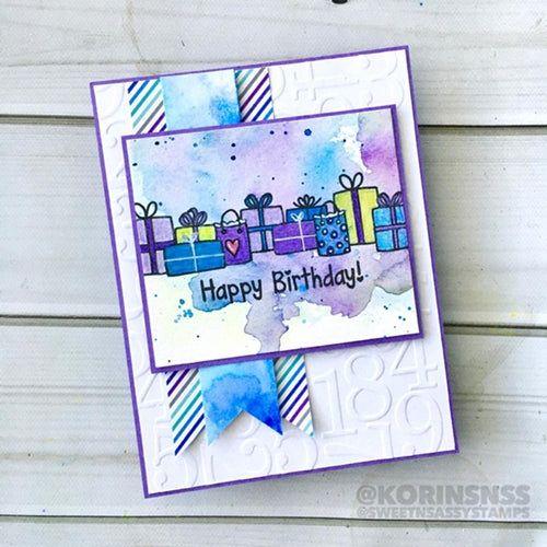 Simon Says Stamp! Sweet 'N Sassy BIRTHDAY BORDERS Clear Stamp Set sns20019