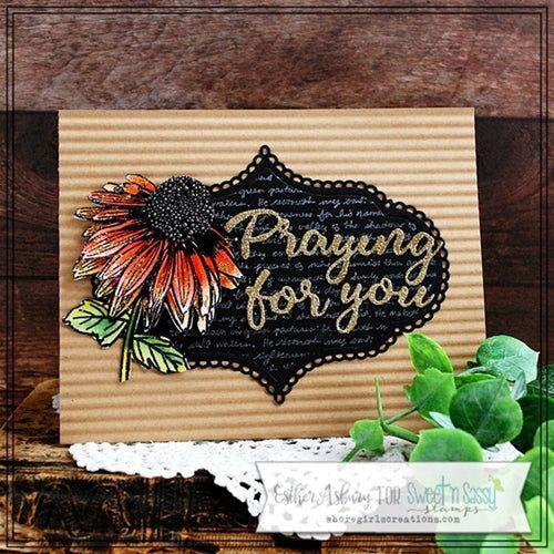 Simon Says Stamp! Sweet 'N Sassy PSALM 23 BACKGROUND Clear Stamp sns-20-016