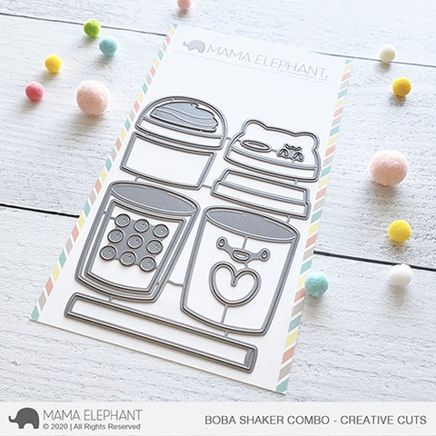 Mama Elephant BOBA SHAKER COMBO Creative Cuts Steel Dies – Simon Says Stamp