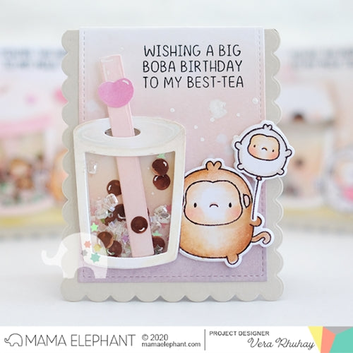 Simon Says Stamp! Mama Elephant BOBA SHAKER COMBO Creative Cuts Steel Dies