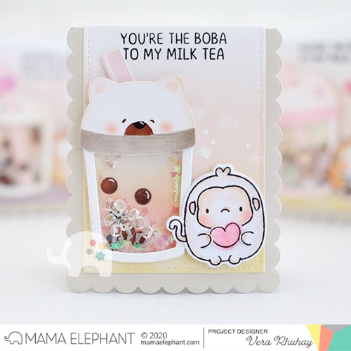 Simon Says Stamp! Mama Elephant BOBA SHAKER COMBO Creative Cuts Steel Dies