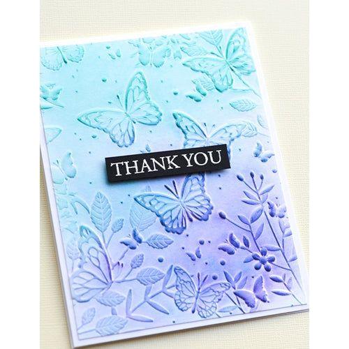 Simon Says Stamp! Memory Box BUTTERFLY GATHERING 3D Embossing Folder ef1005