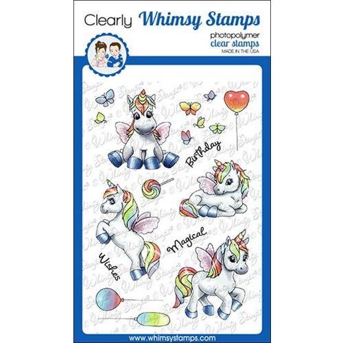 Simon Says Stamp! Whimsy Stamps UNICORN WISHES Clear Stamps C1358