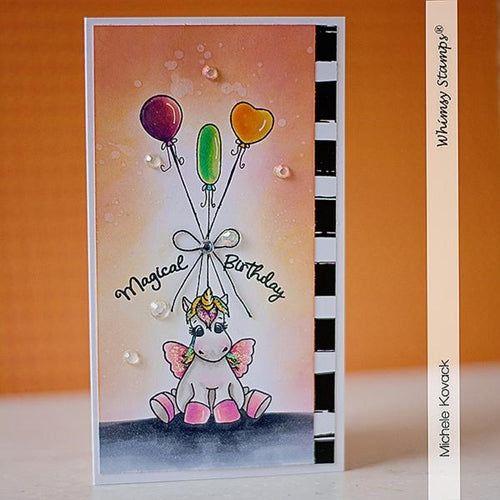 Simon Says Stamp! Whimsy Stamps UNICORN WISHES Clear Stamps C1358