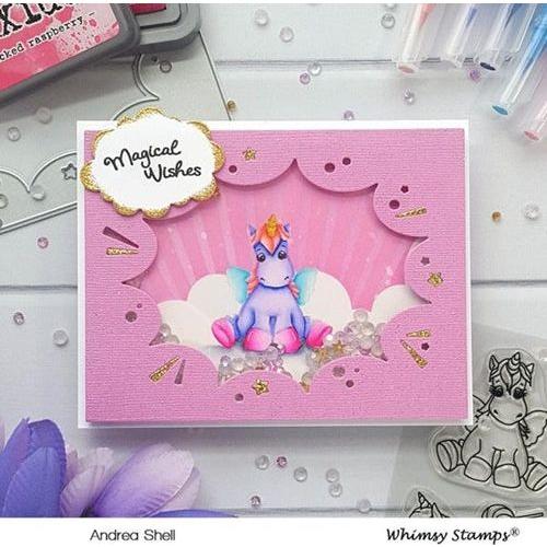 Simon Says Stamp! Whimsy Stamps UNICORN WISHES Clear Stamps C1358