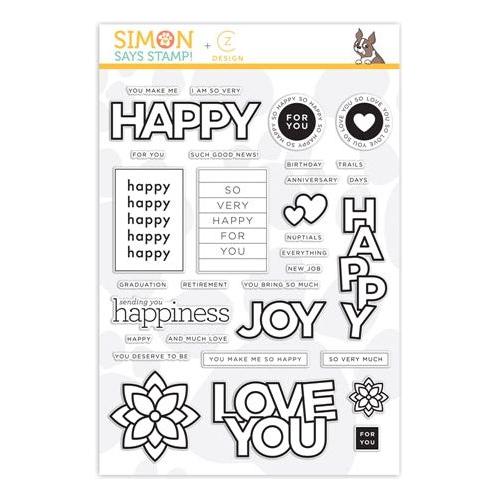 CZ Design Clear Stamps HAPPY DAYS czs54 Send Happiness – Simon Says Stamp