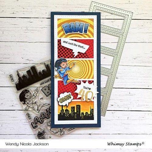 Simon Says Stamp! Whimsy Stamps SLIMLINE FIVE FRAMES Dies WSD470*