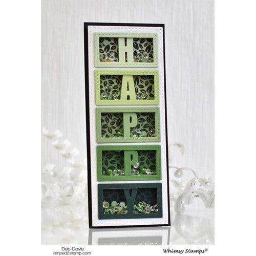 Simon Says Stamp! Whimsy Stamps SLIMLINE FIVE FRAMES Dies WSD470*