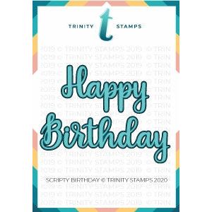 Trinity Stamps Scripty Birthday Die Set Tmd-030