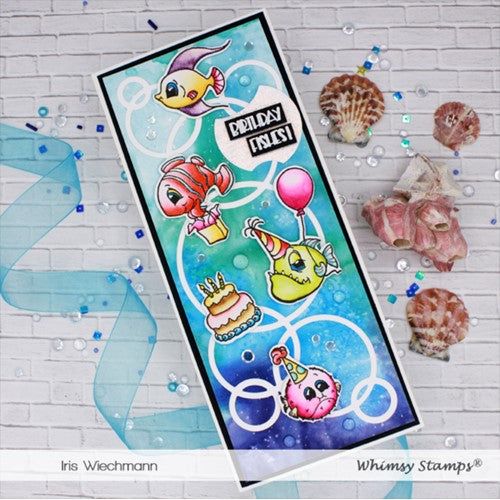 Simon Says Stamp! Whimsy Stamps SLIMLINE CONNECTED BUBBLES Die WSD475