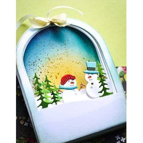 Simon Says Stamp! Memory Box SNOWGLOBE BACKER Craft Dies 94491