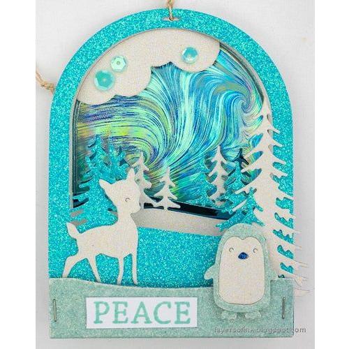 Simon Says Stamp! Memory Box SNOWGLOBE BACKER Craft Dies 94491