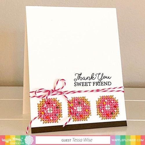 Simon Says Stamp! Waffle Flower STITCHED SENTIMENTS Clear Stamps 271322