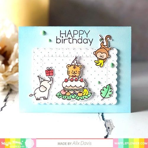 Simon Says Stamp! Waffle Flower STITCHED SENTIMENTS Clear Stamps 271322