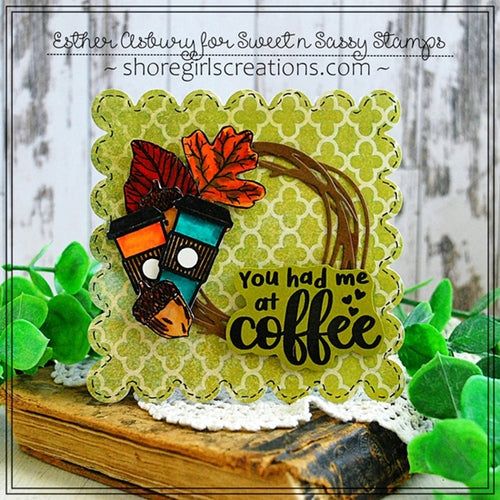 Simon Says Stamp! Sweet 'N Sassy COFFEE TALK Clear Stamp Set sns20037