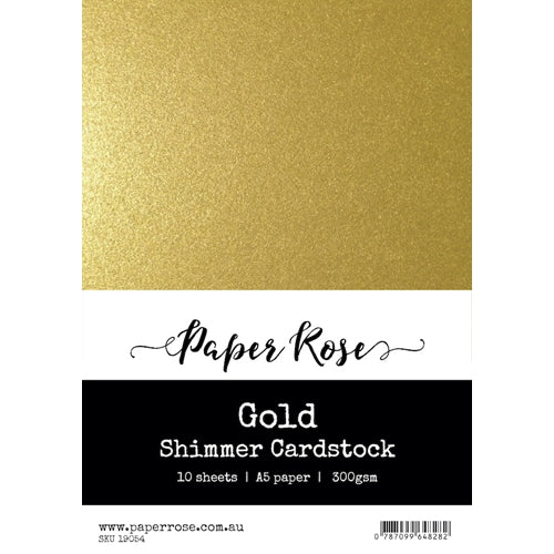 Paper Rose Golden Dream Assorted Shimmer A5 Cardstock 29751