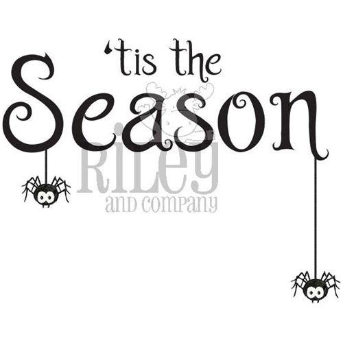 Simon Says Stamp! Riley and Company Funny Bones TIS THE SEASON HALLOWEEN Cling Rubber Stamp RWD-837