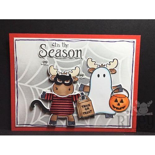 Simon Says Stamp! Riley and Company Funny Bones TIS THE SEASON HALLOWEEN Cling Rubber Stamp RWD-837