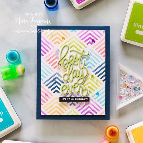 Simon Says Stamp! Simon Says Stamp BEST DAY EVER Wafer Dies sssd112151 | color-code:ALT0