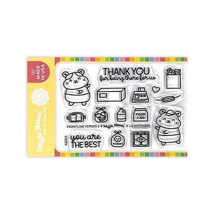 Simon Says Stamp! Waffle Flower FRONTLINE HEROES 3 Clear Stamps 420355*