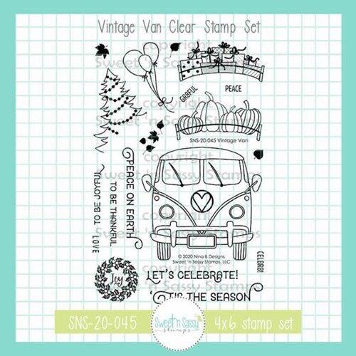 Simon Says Stamp! Sweet 'N Sassy VINTAGE VAN Clear Stamp Set sns-20-045