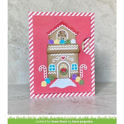 Simon Says Stamp! Lawn Fawn SET TINY GINGERBREAD Clear Stamps and Dies lftg