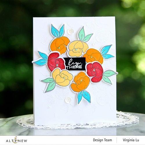 Simon Says Stamp! Altenew MINI DELIGHT PETITE POSY Clear Stamp and Die Bundle ALT4425*