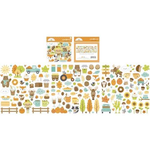 Simon Says Stamp! Doodlebug PUMPKIN SPICE ODDS AND ENDS Ephemera Die Cut Shapes 6985