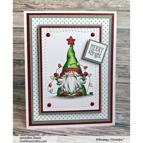 Simon Says Stamp! Whimsy Stamps GNOME FOR THE HOLIDAYS Clear Stamps C1366