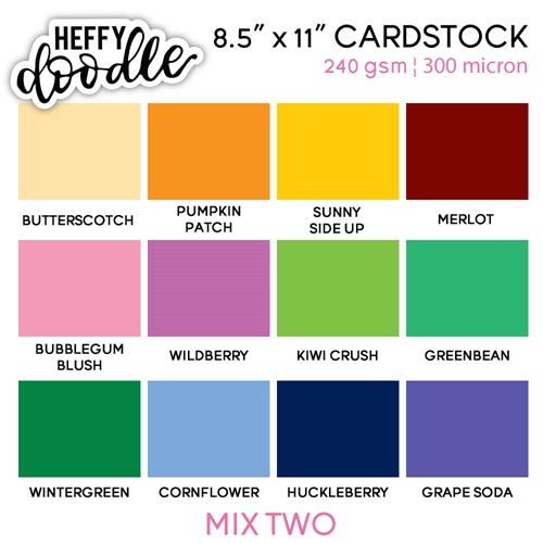 Heffy Doodle - 8.5 x 11 Colored Cardstock - Butterscotch