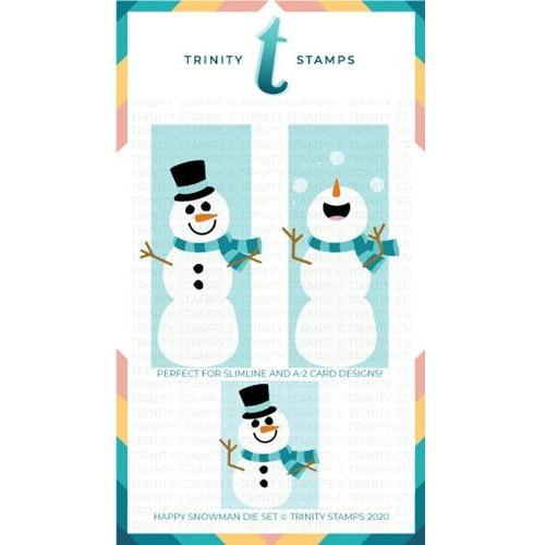 Simon Says Stamp! Trinity Stamps SLIMLINE HAPPY SNOWMAN Die Set tmd048