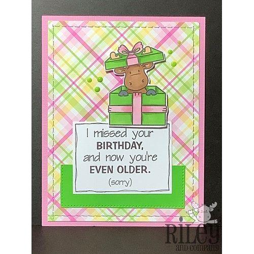 Simon Says Stamp! Riley And Company Funny Bones NOW YOU'RE EVEN OLDER Cling Rubber Stamp RWD 862