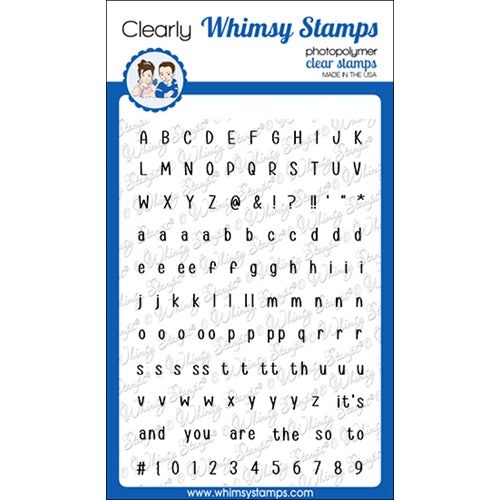 Whimsy Stamps Alphabet Mini Clear Stamps Cwsd350 | Whimsy Stamps | Crafting & Stamping Supplies from Simon Says Stamp