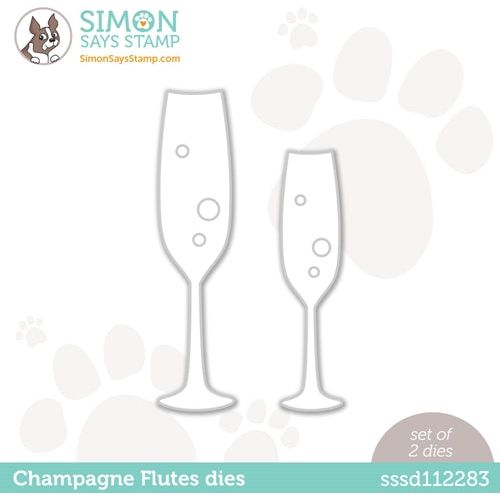 Simon Says Stamp Champagne Flutes Die Set