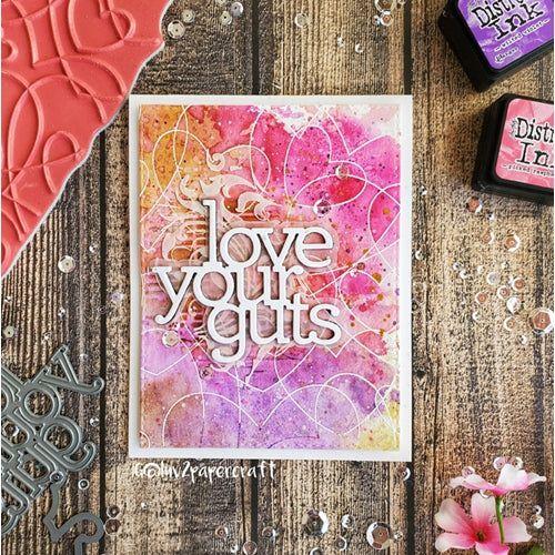 Simon Says Stamp! CZ Design Wafer Dies LOVE YOUR GUTS czd126